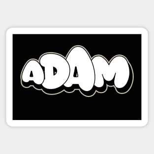 ADAM name graffiti writing bubble letters style Sticker